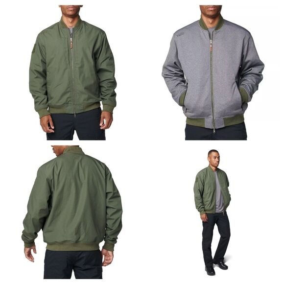 NWT 5.11 Tactical Revolver Reversible Jacket Mens 3XL TDU Green Gray Ripstop - Picture 1 of 16